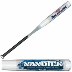 New Anderson 011027 Nanotek Slowpitch Softball Bat Silver/Blue