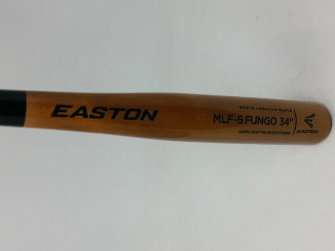 Baseball Bats New Easton Fungo MLF-6 Maple Wood Baseball Bat Brown/Black Hand Crafted 1 Baseball Bats New Easton Fungo MLF-6 Maple Wood Baseball Bat Brown/Black Hand Crafted