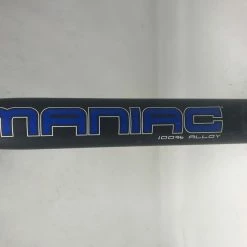 Used Miken Maniac ASA/USSSA Slow Pitch Softball Bat 2017 Black/Blue