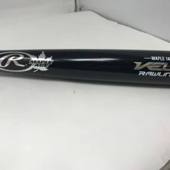New Rawlings Velo Baseball Bat, 34" Maple 141 Wood Bat (-3) Black/Silver Baseball Bats