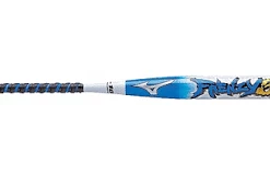 Non-USSSA Stamp New Mizuno Frenzy 3.0 340227 Fastpitch Softball Bat White/Blue 2 1/4"