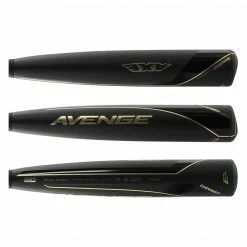 Baden Axe New Axe Avenge Pro Axe Handle BBCOR Baseball Bat: L140H-BJ Black/Gold