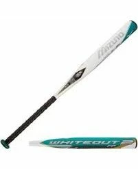 New Mizuno Whiteout 2 FP 340305 Fastpitch Softball Bat White/Navy