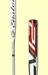 New Easton SCG1B CV12 Fastpitch Softball Bat White/Red 2 1/4" Barrel -