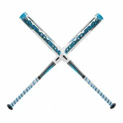 New Mizuno Nighthawk 340385 Fastpitch Softball Bat White/Blue 2 1/4