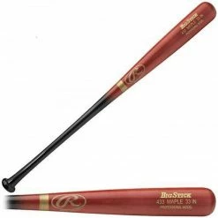 New Rawlings 4 "" Big Stick 4 Maple Wood Bat Red/Black Performance Model