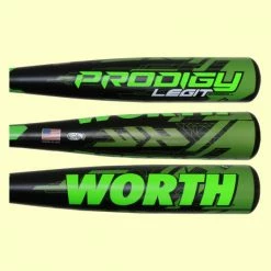 New Worth Prodigy Legit ABLGT BBCOR Baseball Bat 2 5/8" Black/Green