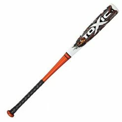 Baseball Bats New Worth Toxic ABPBC BBCOR/BESR Baseball Bat White/Gray/Orange Lithium