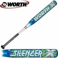 New Worth ALFP2 Silencer Blue/Silver Fastpitch Softball Bat -10.5 2 1/4"
