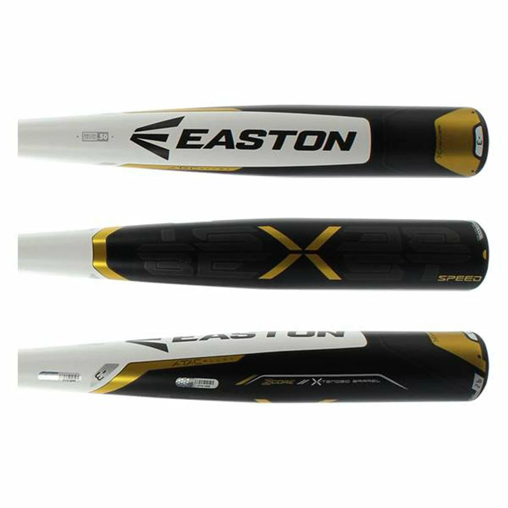 Baseball Bats New Easton BB18BXS Beast X Speed Adult Baseball Bat 2 5/8" White Gold 2018 2 Baseball Bats New Easton BB18BXS Beast X Speed Adult Baseball Bat 2 5/8" White Gold 2018