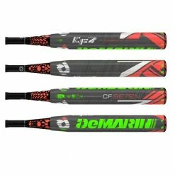 USSSA 1.20 BPF Stamp New DeMarini CF7 CF815 Fastpitch Softball Bat Gray/Green Red 2 1/4" 2015