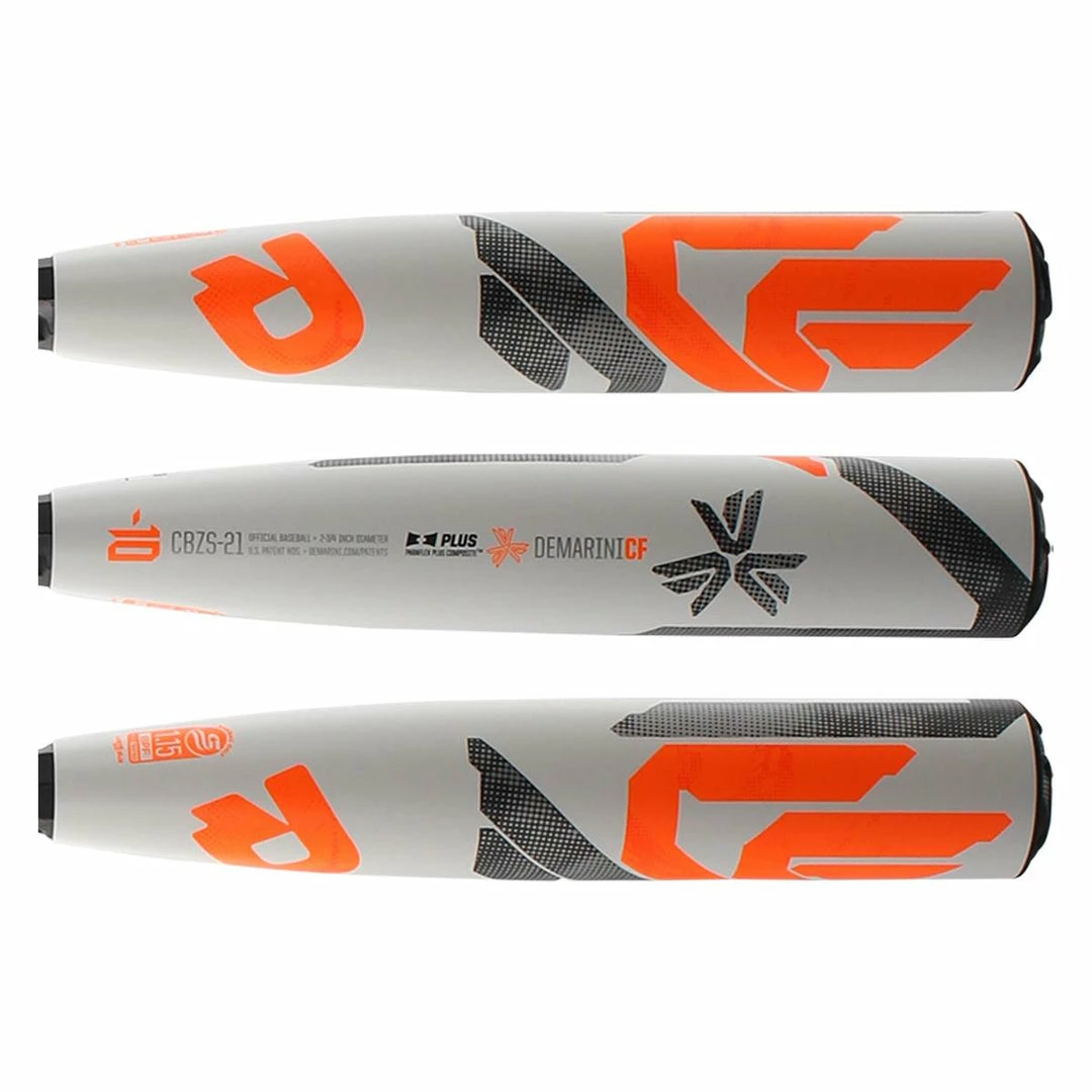 New Demarini CF (-10) USSSA Baseball Bat- 2 3/4" Barrel White/Orange Baseball Bats 1 New Demarini CF (-10) USSSA Baseball Bat- 2 3/4" Barrel White/Orange Baseball Bats