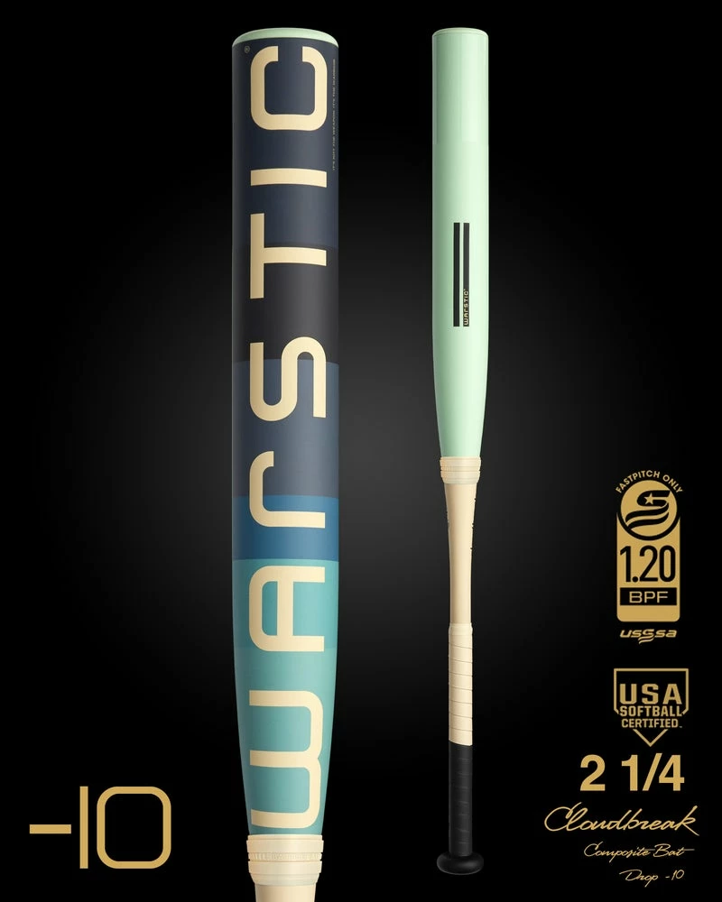 New Warstic Cloudbreak (-10) Fastpitch Softball Bat - 2021 Model 1 New Warstic Cloudbreak (-10) Fastpitch Softball Bat - 2021 Model