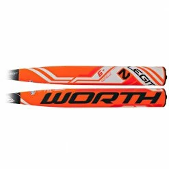 New Worth FP2LG9 Legit 2 Orange/White Fastpitch Softball Bat 2 1/4