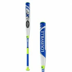 Shop By Certification New Louisville Slugger LXT FPLX160 Fastpitch Softball Bat Blue/White 2 1/4