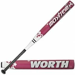 New Worth Mayhem CompLite FPML12 Fastpitch Softball Bat Red Shop By Certification