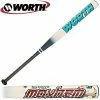 New Worth Mayhem M75FP Fastpitch Softball Bat White/Blue 2 1/4" Barrel