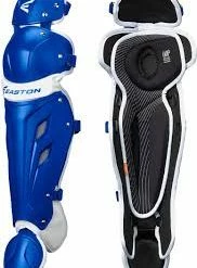 New Easton Mako FP Leg Guards 15.5" Blue/White Ages 16+ Fastpitch Softball