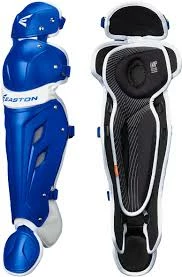 New Easton Mako FP Leg Guards 15.5" Blue/White Ages 16+ Fastpitch Softball 1 New Easton Mako FP Leg Guards 15.5" Blue/White Ages 16+ Fastpitch Softball