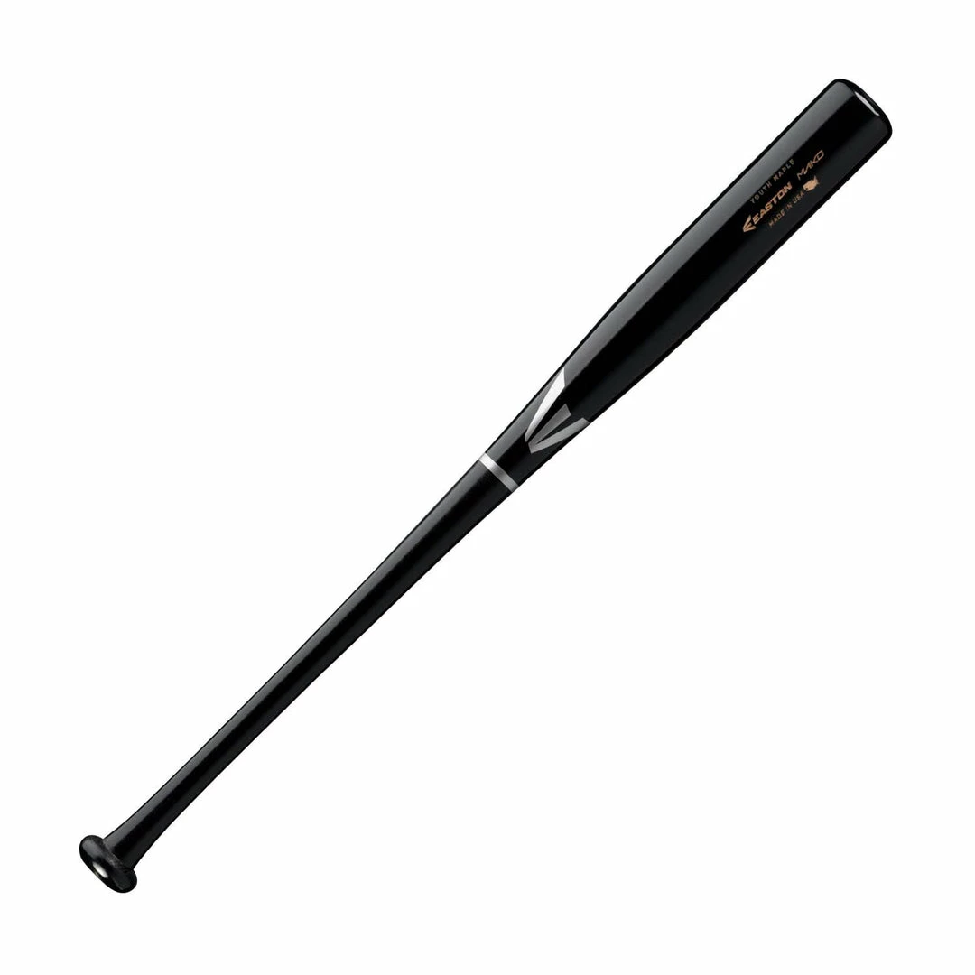 New Easton MAKO Maple Youth 30" Wood Baseball Bat Hand Crafted Black Baseball Bats 1 New Easton MAKO Maple Youth 30" Wood Baseball Bat Hand Crafted Black Baseball Bats