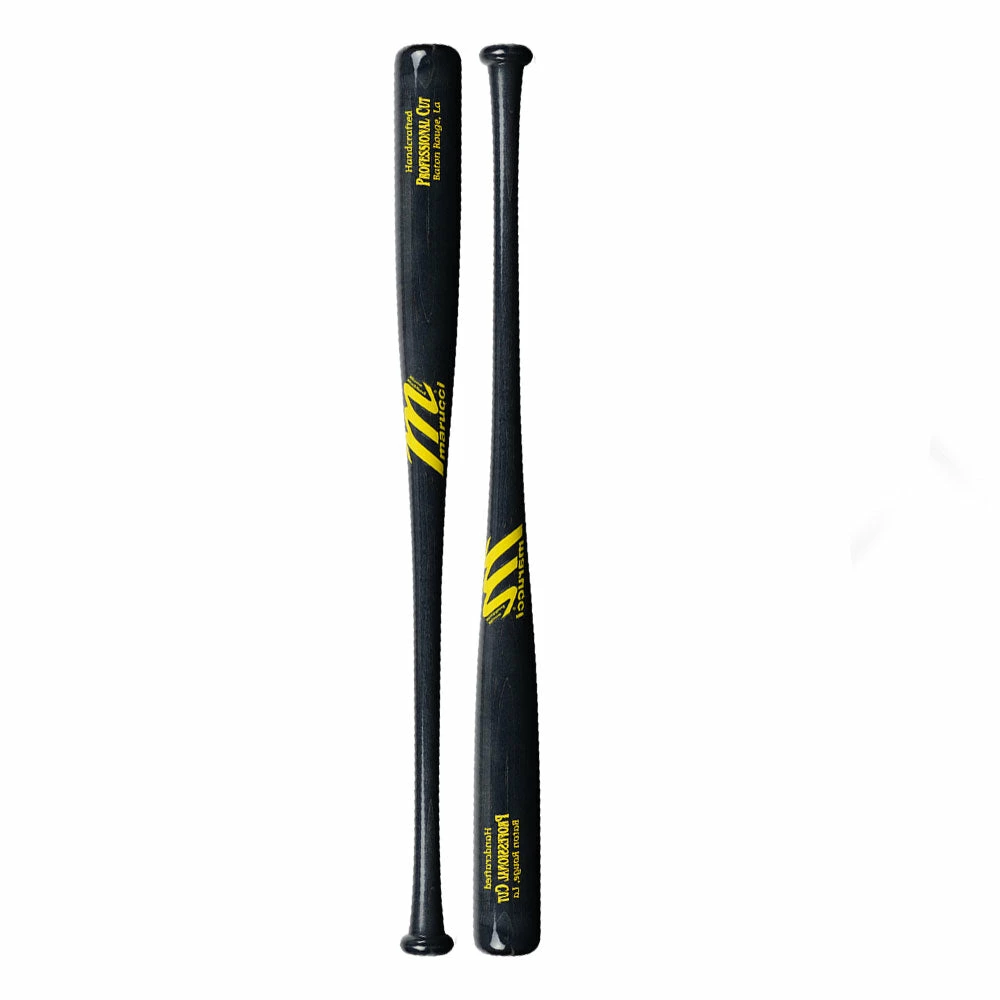 New Marucci Professional Cut 31" Pure Maple Black/Ylw Pro Cut Wood Baseball Bat 2 New Marucci Professional Cut 31" Pure Maple Black/Ylw Pro Cut Wood Baseball Bat