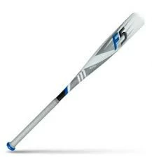 New Marucci MSBF5Y10 F5 Senior League Baseball Bat 2 5/8" White/Blue 2018