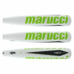 New Marucci MSBHCX8 2 3/4" Hex Connect Senior League Baseball Bat White Baseball Bats