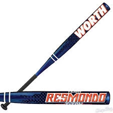 New Worth 34/26 Team Resmondo Titan 120 Slowpitch Softball Bat SBTRES Blue