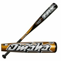 Baseball Bats New Louisville Slugger Omaha SL126 Senior League Baseball Bat Gold/Black