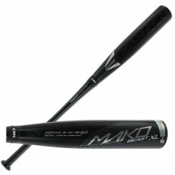 Baseball Bats New Easton SL17MK5 Mako Beast XL Senior League Baseball Bat 2 5/8" Black