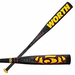 New Worth SL454 454 Titan Black Senior League Baseball Bat 2 5/8" Barrel Baseball Bats