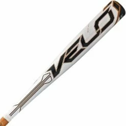 New Rawlings Velo SLV5 Senior League Baseball Bat White/Gold Baseball Bats