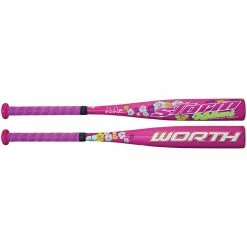 New Worth Lil' Storm TBLS10 Pink Tee Ball Baseball Bat -10 1/4" Barrel