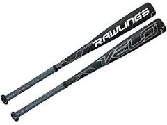Baseball Bats New Rawlings Velo SLRVEL Senior League Baseball Bat 2 5/8" Gray/Black