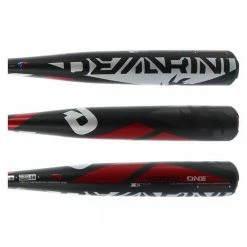 DeMarini Voodoo One BBCOR Baseball Bat, VOC-17 Oz, Blk/Rd/Slvr 2 5/8"