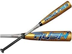New Rawlings Rush SLRSHGD5 Senior League Baseball Bat 2 3/4" Gold/silver 1 New Rawlings Rush SLRSHGD5 Senior League Baseball Bat 2 3/4" Gold/silver