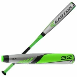 Baseball Bats New Easton S2 YB16S213 Little League Baseball Bat Silver/Green 2 1/4"