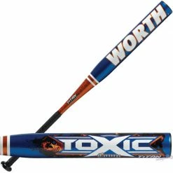 New Worth Toxic Comp Titan YBTOX Little League Baseball Bat Blue/Orange